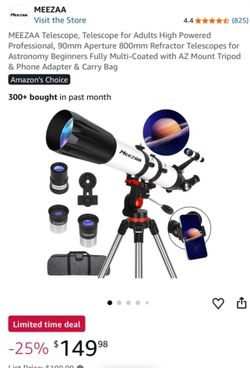 NEW MEEZAA Telescope with Tripod and Carry Bag