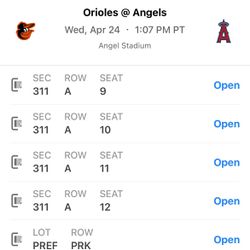 Angels Tickets 