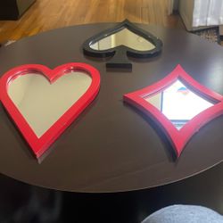 3 Póker Mirror Set 