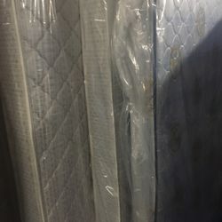 Queen mattress with box springs included. 150. I can deliver