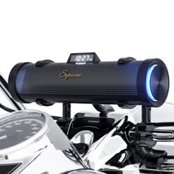 GoHawk Bluetooth Motorcycle Speakers, 6-Speaker Waterproof Stereo System, Built-in Amplifier, Sound bar Music Player FM Radio, USB, LED, Harley, ATV