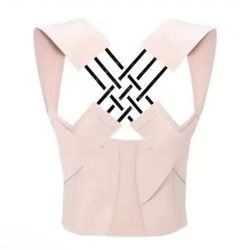 Pink Waist trainer correct bad posture help -Size:XL