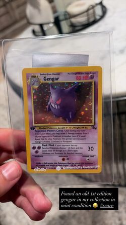 1st Edition Gengar Holo Foil Mint!