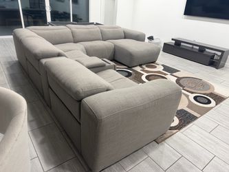 Electric sectional and rug