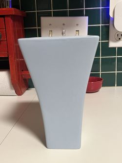 Sky Blue Bulgarian Porcelain Vase