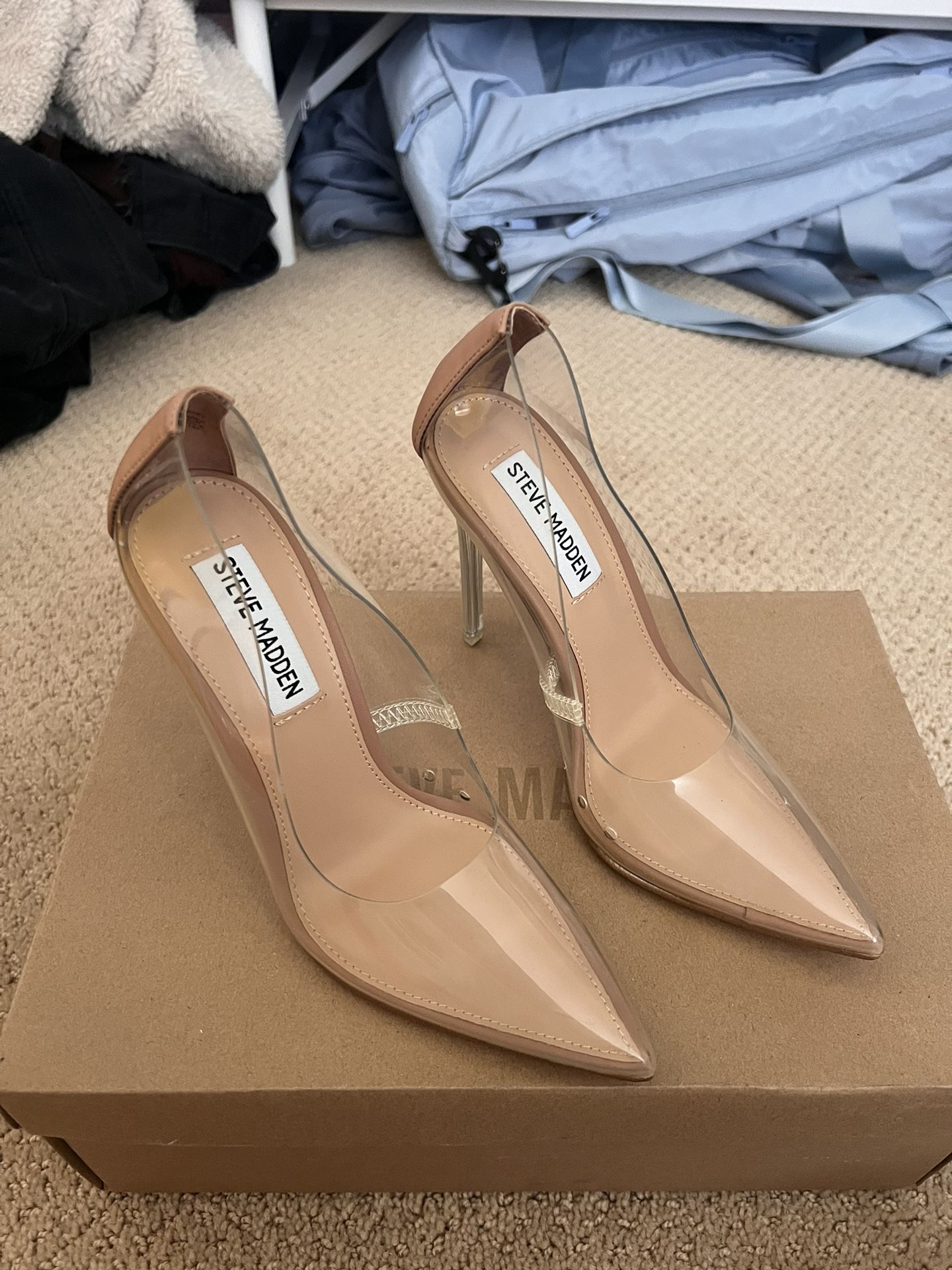 Clear Pointed Heels (Steve Madden) 