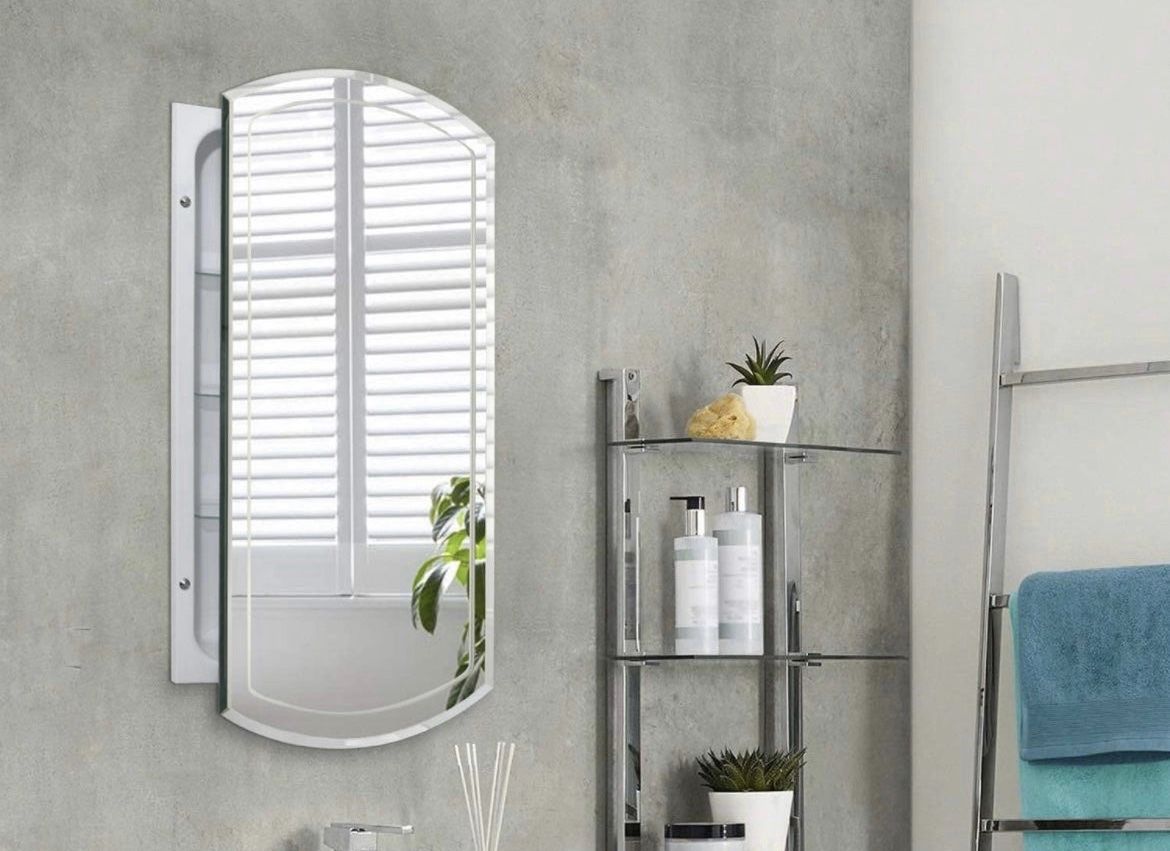Head West 8209 Medicine Cabinet Mirror, 16 X 30, White #3188