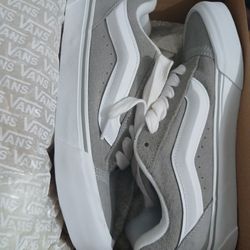 Knu School Vans (grey,white) size 8.5