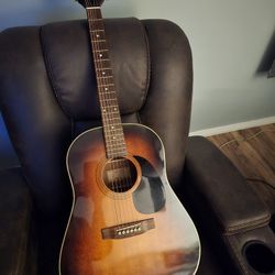 Epiphone Acoustic Guitar Model PR-650-ASB. With Case 