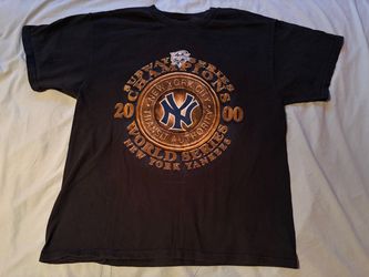 New York Yankees MLB 2000 World Series & Subway Series Champions Delta Pro Weight Navy Shirt; Men’s L