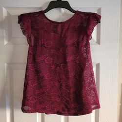 Gorgeous Lined Lace Blouse! Size XS 