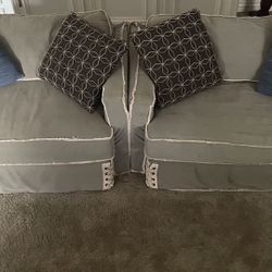 Pair Of Oversized Chairs And Matching Sofa / Couch