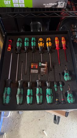 Wera Screwdriver Set in Foam Tray