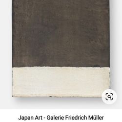 Extra Large Abstract Painting Framed Brown And White