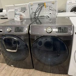 Samsung washer and dryer set electric with warranty