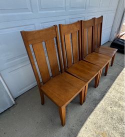 Qty4 World Market wood chairs