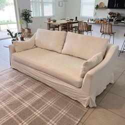 IKEA Farlov 3 Seater Sofa Ivory Cream Couch