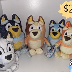 5 Set Of 8" Bluey Plushies 