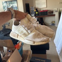 Adidas White NMDS running Shoe