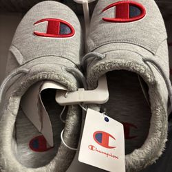 Champion Adult University Unisex Slippers - GRAY W/9-M/7