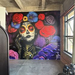 Hand painted mural