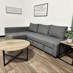 Gray IKEA Sleeper Sectional Pullout Bed  