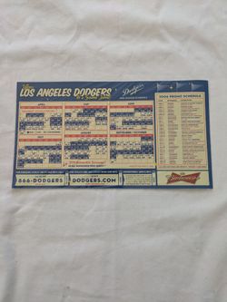 LOS ANGELES DODGERS, 5" x 9", 2006 MAGNETIC SEASON SCHEDULE
