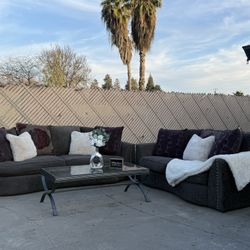 Beautiful Gray Couch set