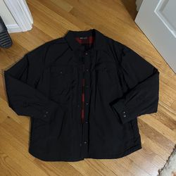 MEN'S COMMUTER TECH FLEECE-LINED SHIRT JACKET - BLACK / XL