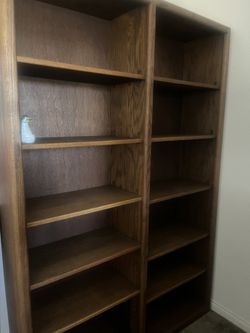 Solid Oak Book Case