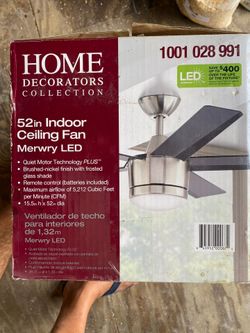 BRAND NEW 52” INDOOR CEILING FAN