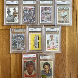 Graded Lot of 9 cards Please Read DESCRIPTION