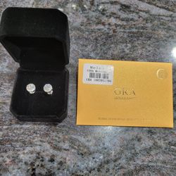 Mossanite Gold-plated Earrings - Jewelry