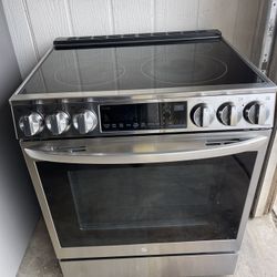 LG Electric Stove Stainless Steel Sliding With AirFry