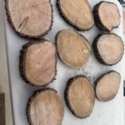 Round Wooden Pieces For Decor/centerpieces 
