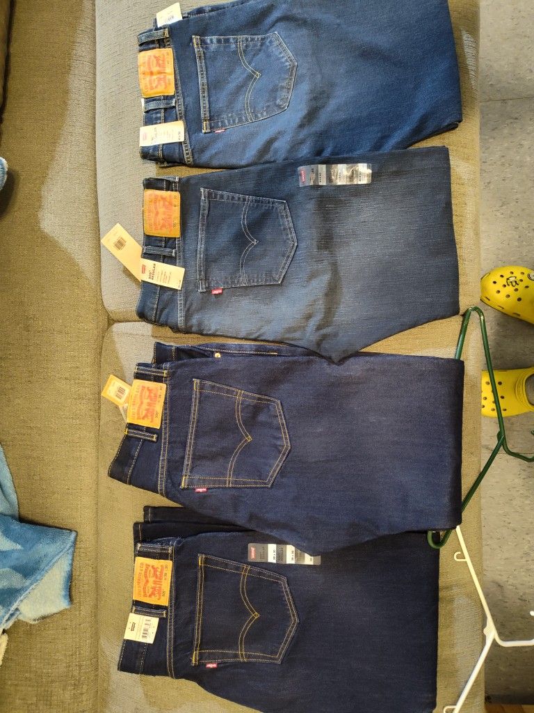 4 Brand New Men's Levi's Jeans W/Tags