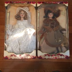 20” Collectors Choice Fine Bisque Porcelain Dolls 