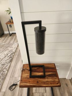 TABLE LAMP. STEEL FRAME $35