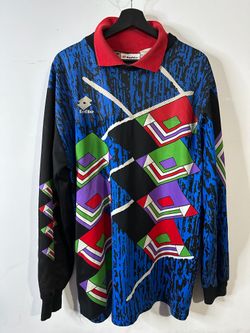 Men Vintage LOTTO Soccer Goalkeeper Shirt Jersey Size XL