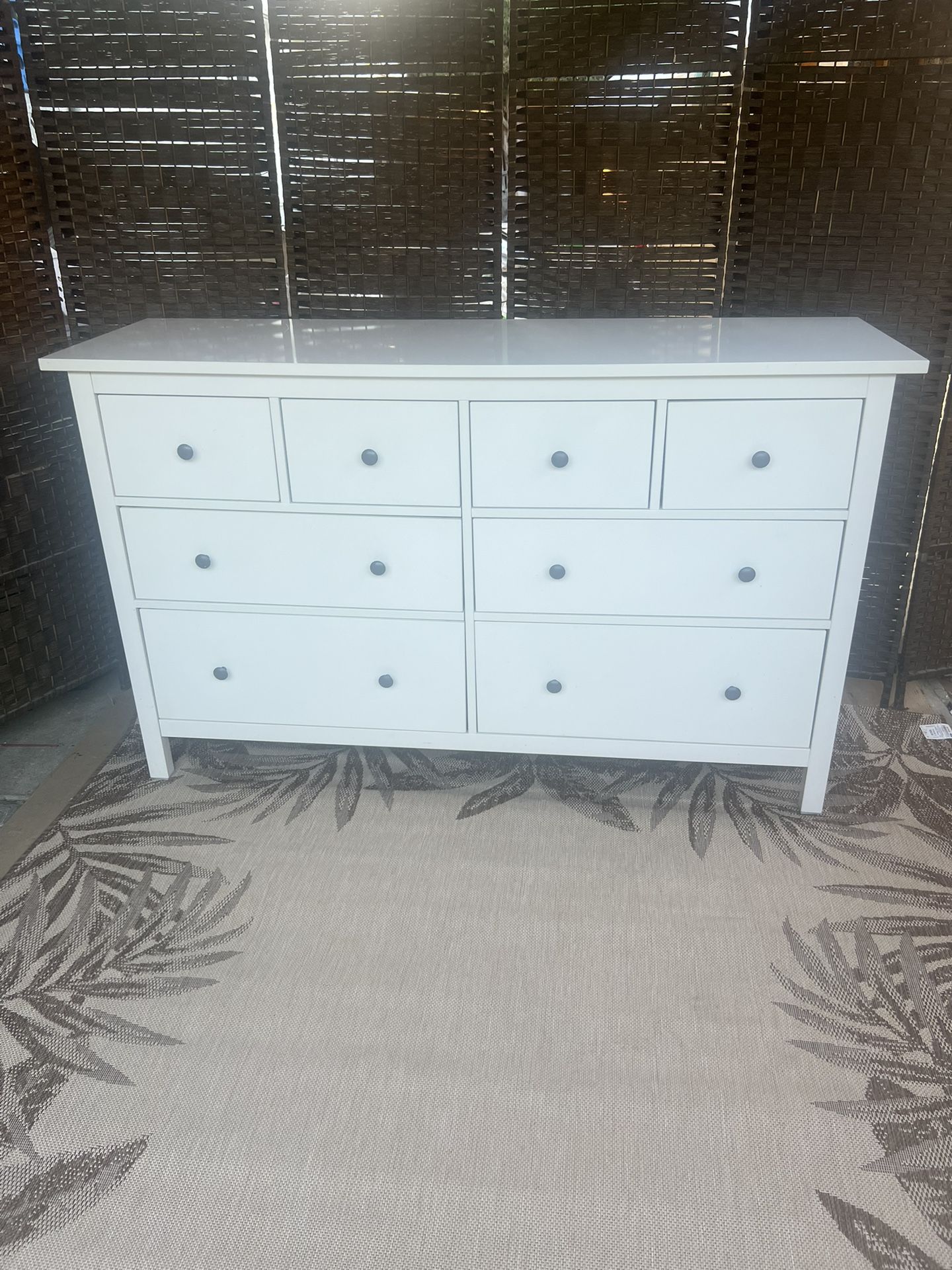 Ikea white Hemnes 8 Drawers Dresser