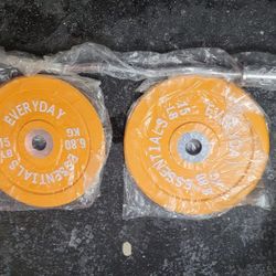 Curl Bar And Bumper Plates