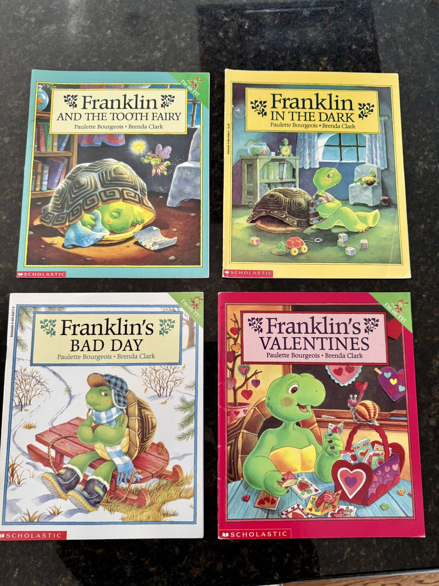 Lot of 4 Franklin Scholastic Softcover Books – VG Condition
