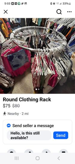 Round Clothing Rack