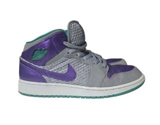 Nike Air Jordan 1 Mid “Urban Jungle” Kids 7Y – Purple/Teal – Rare GS Size
