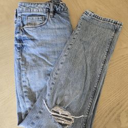 Light Blue Skinny Distressed Jeans