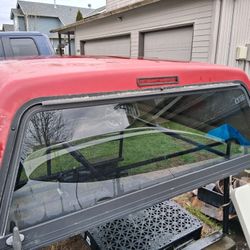 Red Canopy Fiberglass Short Bed