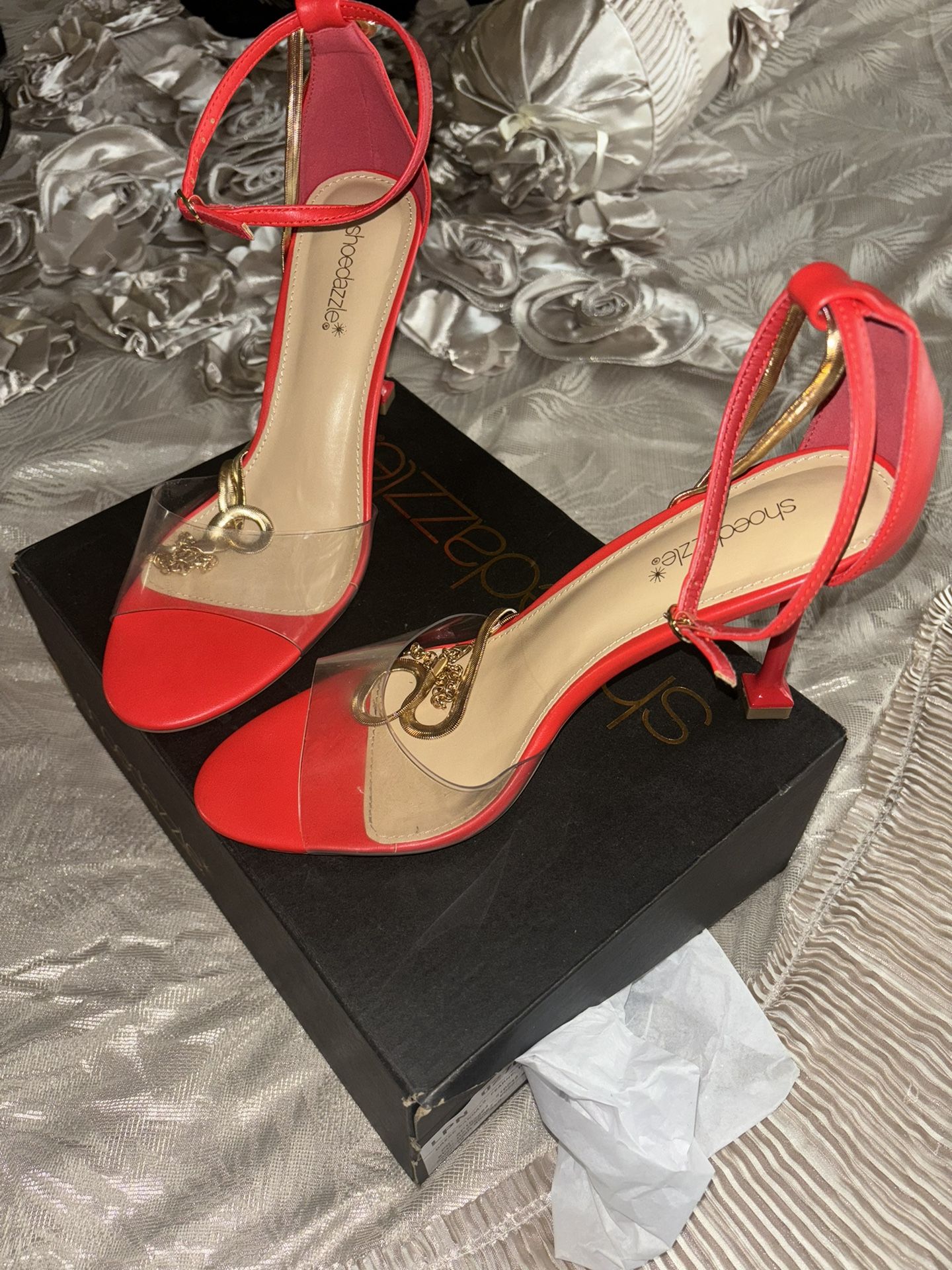 Strappy heel