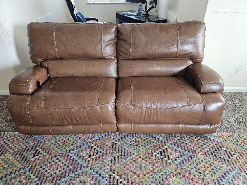 Recliner Leather Sofa