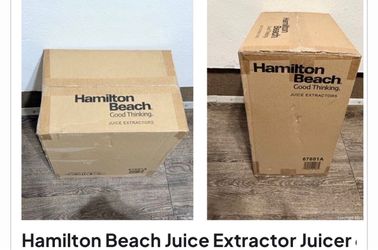 NEW IN BOX Hamilton Beach Big Mouth Juice Extractor (Model 67601A).