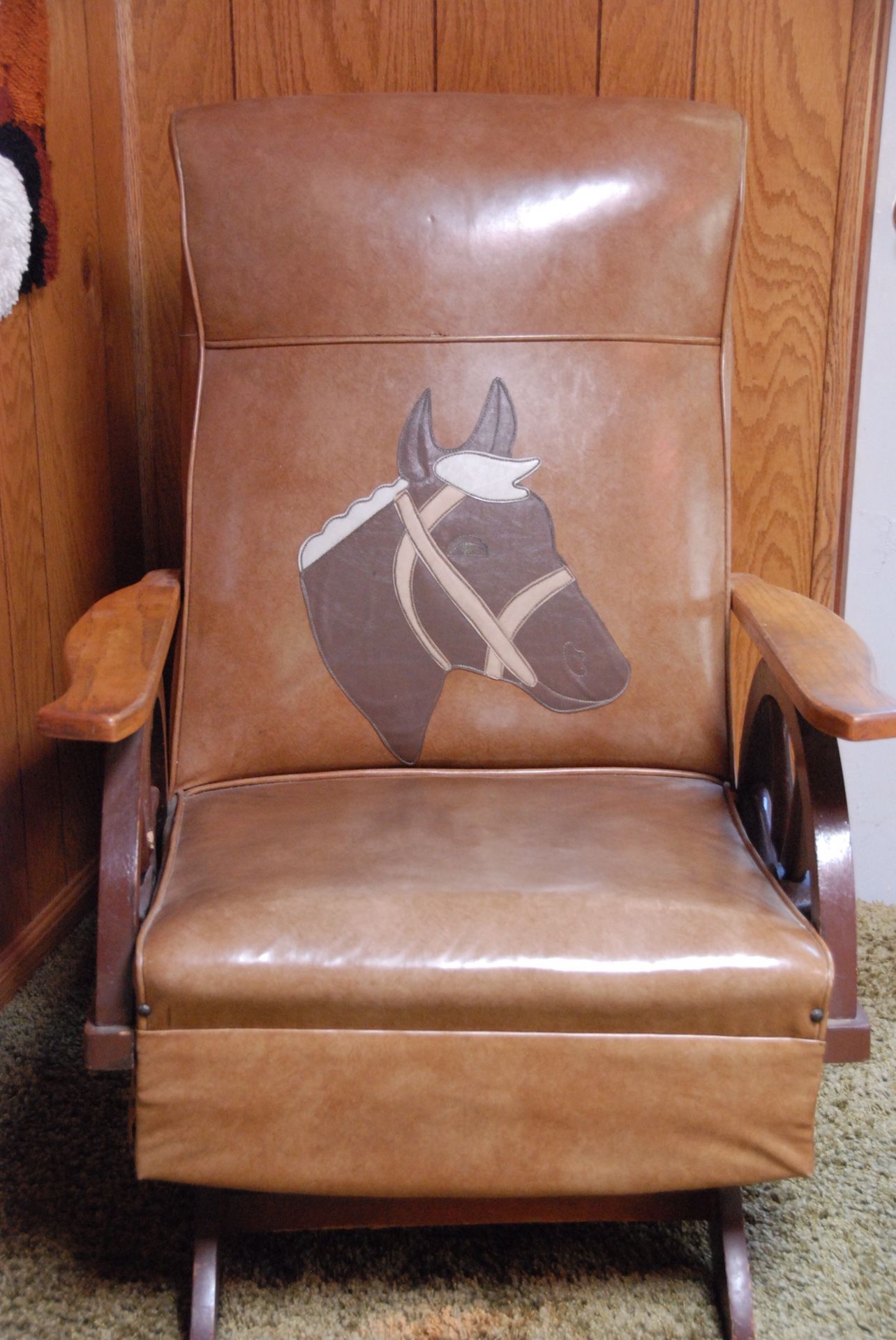 1950’s vintage cowboy western wagon wheel furniture 5 pc set for Sale